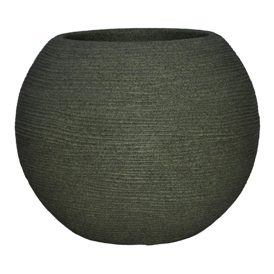 Casp√≤ Sfera rigata Shabby 40 cm verde