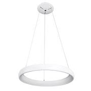 Lampada a sospensione LED moderna bianca anello 50W Italux