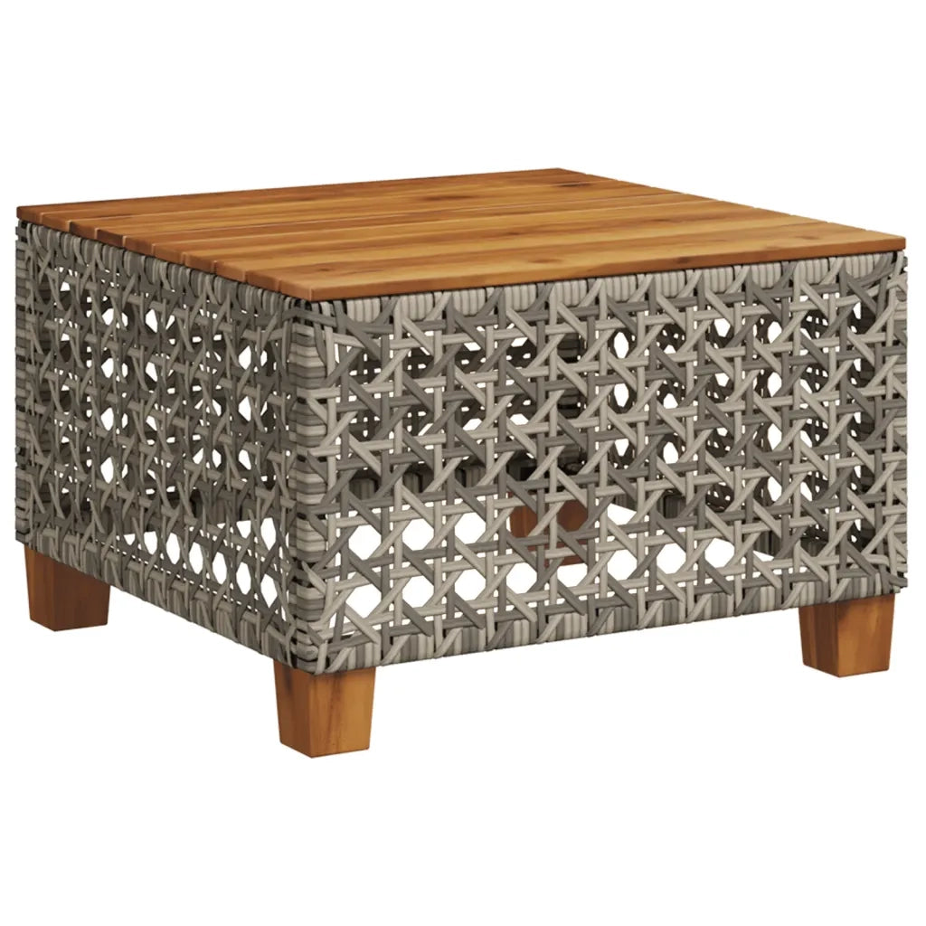 Set Divano da Giardino 9 pz con Cuscini Grigio in Polyrattan 3261963