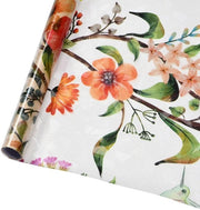Foglia di vetro decorativa ondorizzata - Bloemenpatroon - Protezione dall'inganno - Invisibile - Stabile - Autoadesivo - Protezione UV - Decorativa