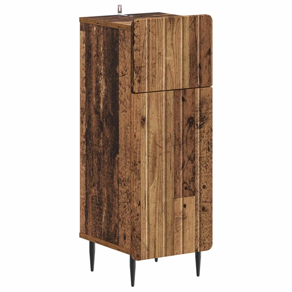 Set di Armadi da Bagno da 2 Pezzi ZWOLLE Legno antico 3417682