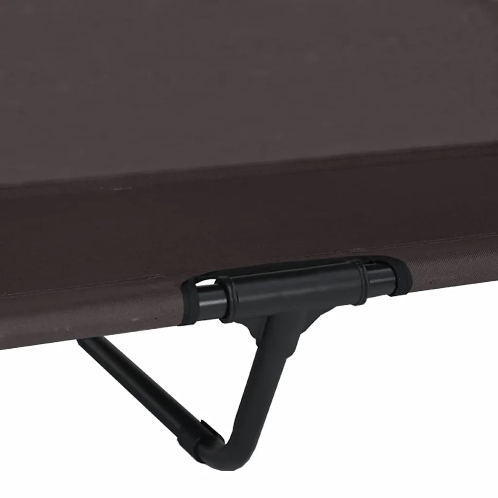 vidaXL Letto per Cani Elevato Marrone 127 x 81 x 108 cm