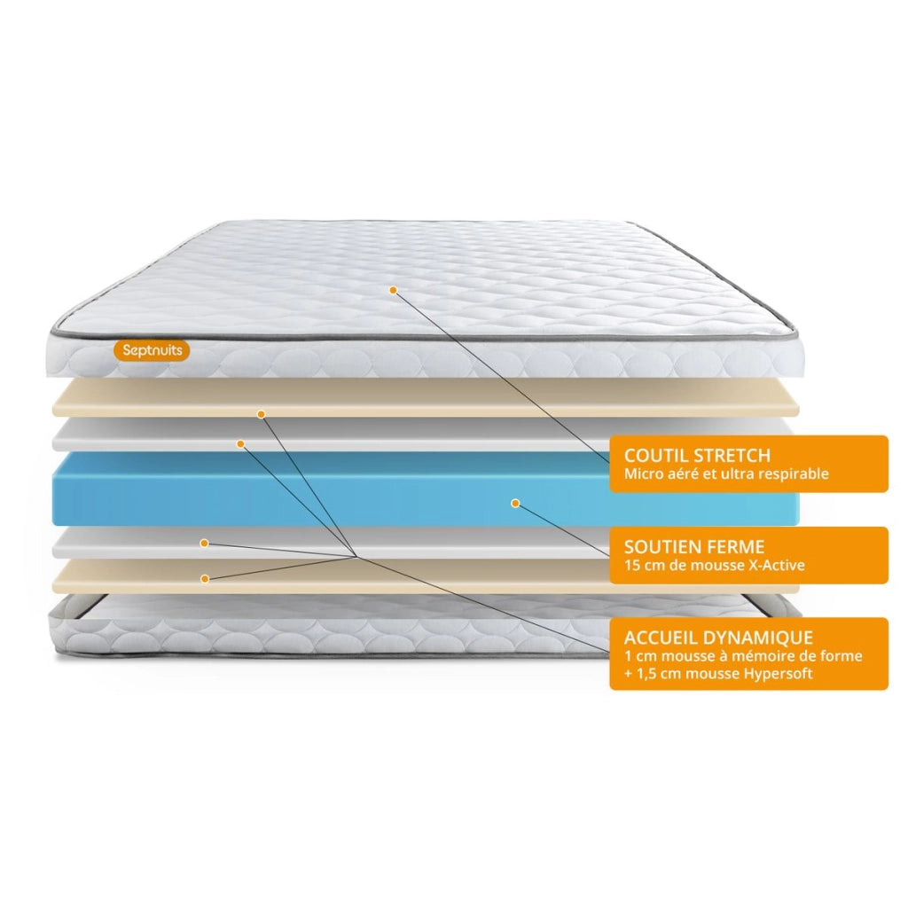 Set materasso e base 140x190 cm - Memo