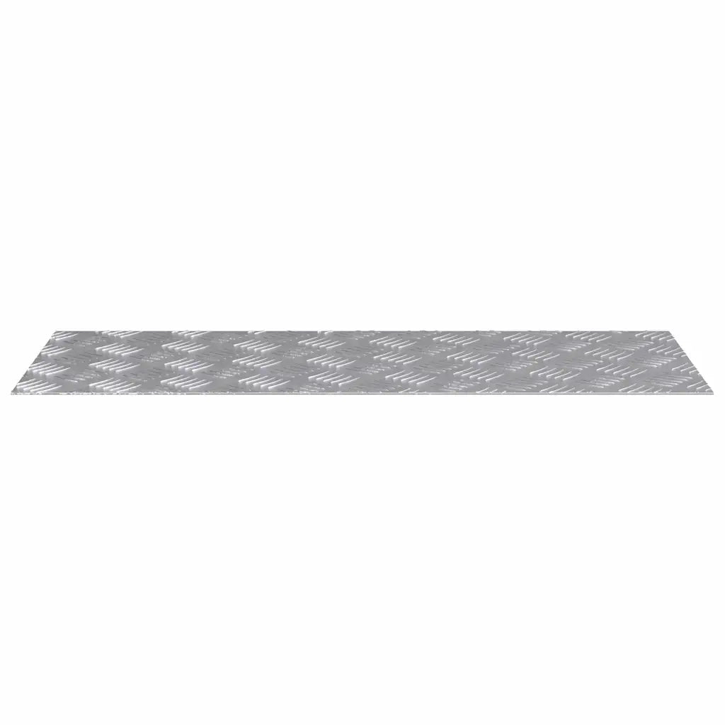 Gradini per Scale 2 pz | Tappetini per scale autoadesivi Argento 80 x 30 cm Alluminio