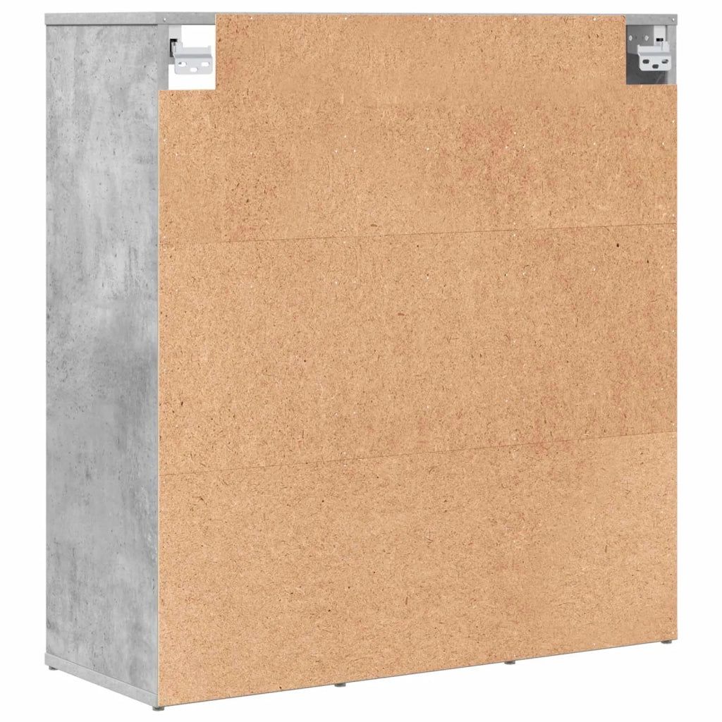 Scarpiera | Mobile per scarpe Grigio cemento 77,5 x 30 x 83,5 cm