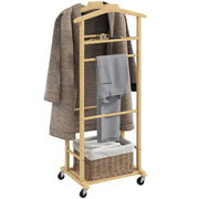 Appendiabiti con rotelle e scaffale ¨C Minimal ¨C bamb¨´