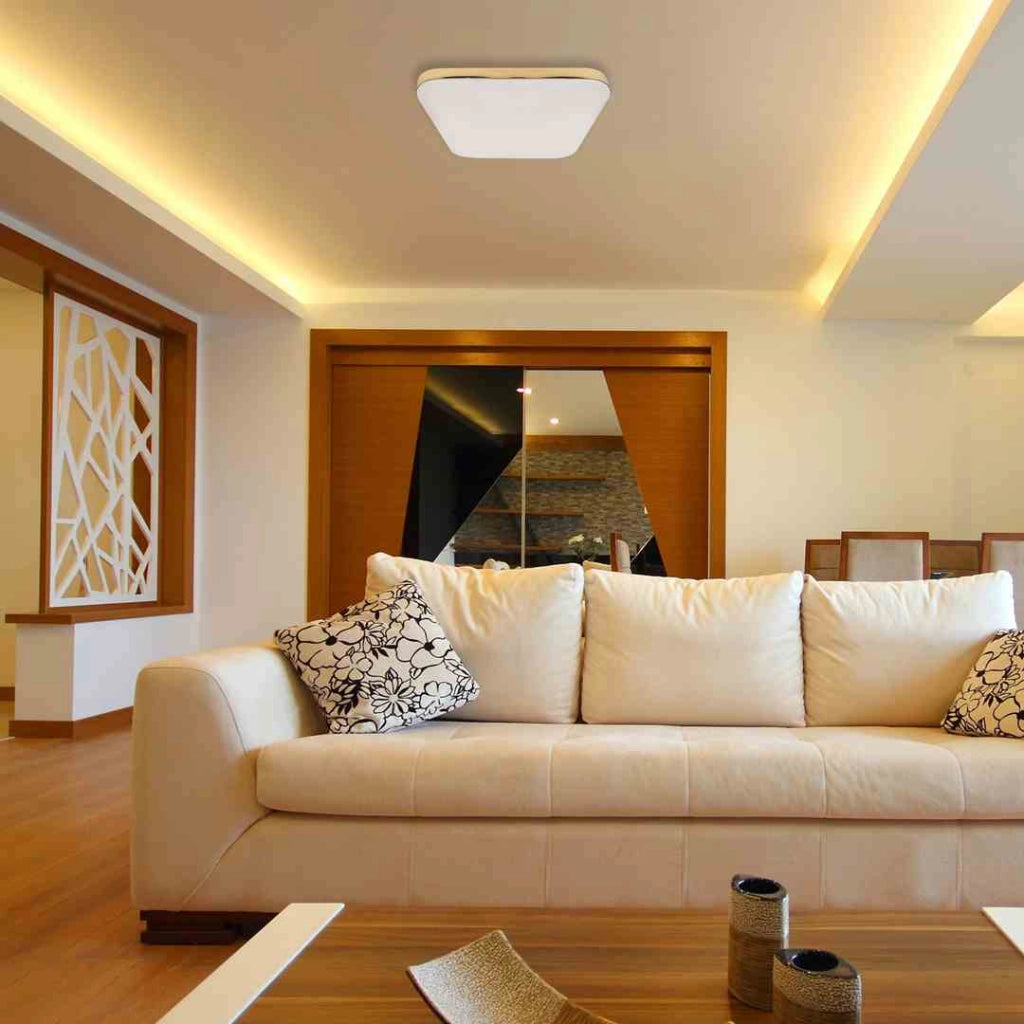 Plafoniera LED Milagro Nemo quadrata 17W 4000K oro