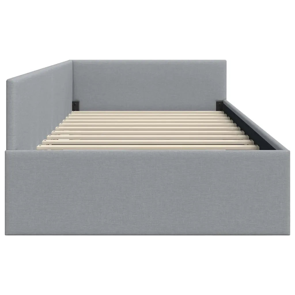 Cornice del letto ad angolo Grigio chiaro 90 cm x 200 cm 42016043