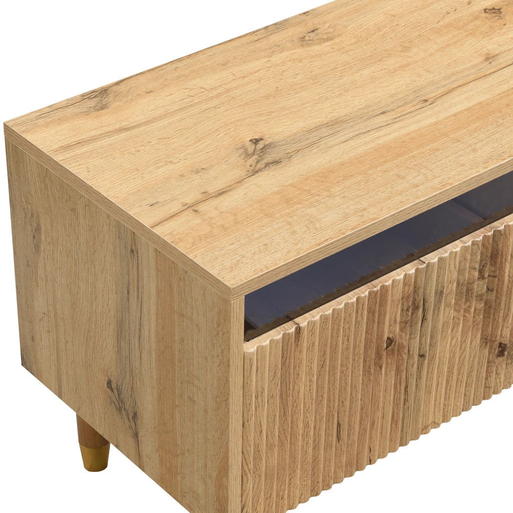 Cassettiera TV in MDF con finitura legno 178 cm
