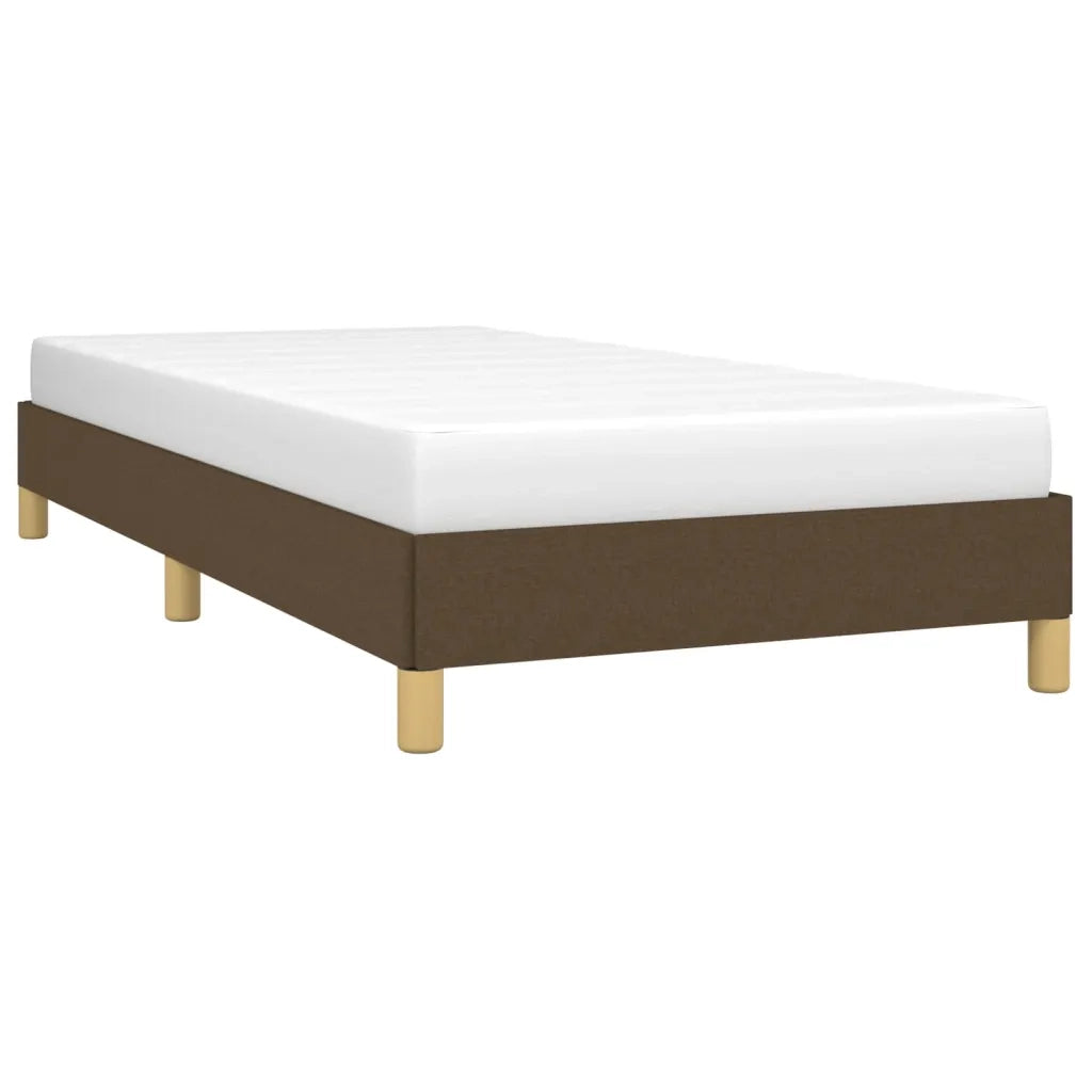 Giroletto senza Materasso Marrone Scuro 90x190 cm Tessuto 346781