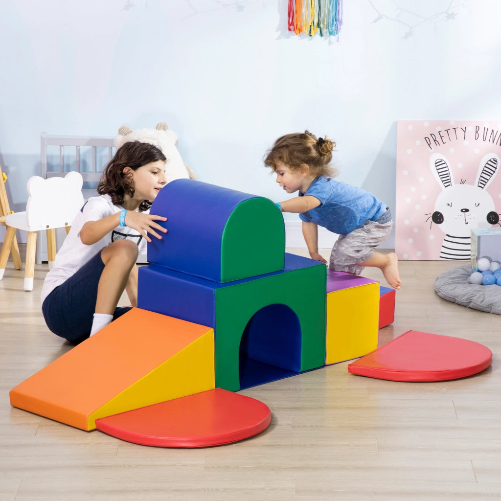 Casetta per Bambini ¨C Minimal ¨C Multicolore in PU e EPE, 170x130x40 cm