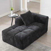 Chaise longue - Xylo - pronto uso con tasche laterali nero