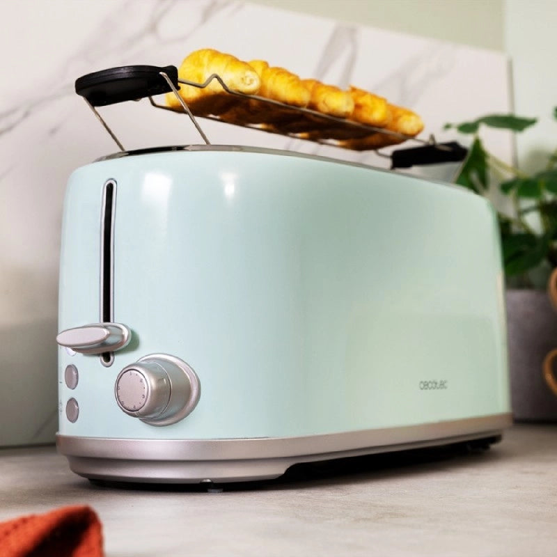 CECOTEC 03235 - Tostapane verticale Toast&Taste 1600 Retro Double Blue