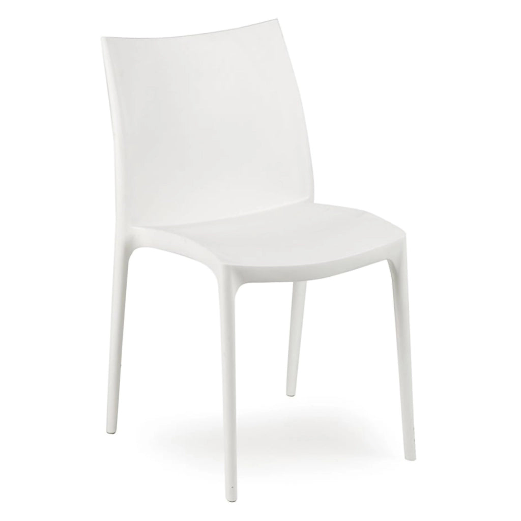 Grover, Sedia da Esterno una Sedia Made in Italy, Bianco