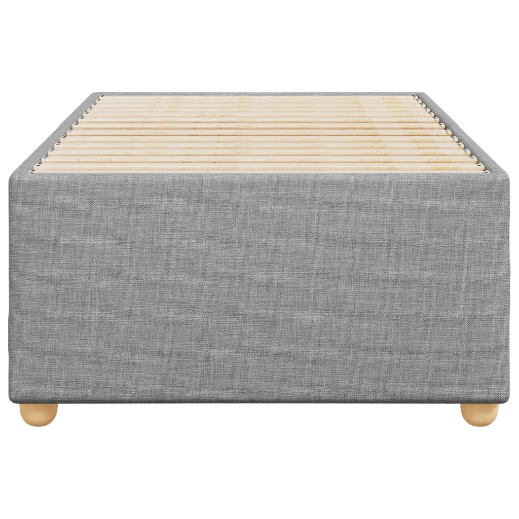 Giroletto senza Materasso Grigio Chiaro 90x200 cm Tessuto 3284701