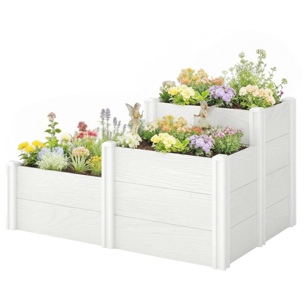 Vaso da Giardino Modulare Impilabile 3 Livelli ¨C Minimal ¨C Plastica