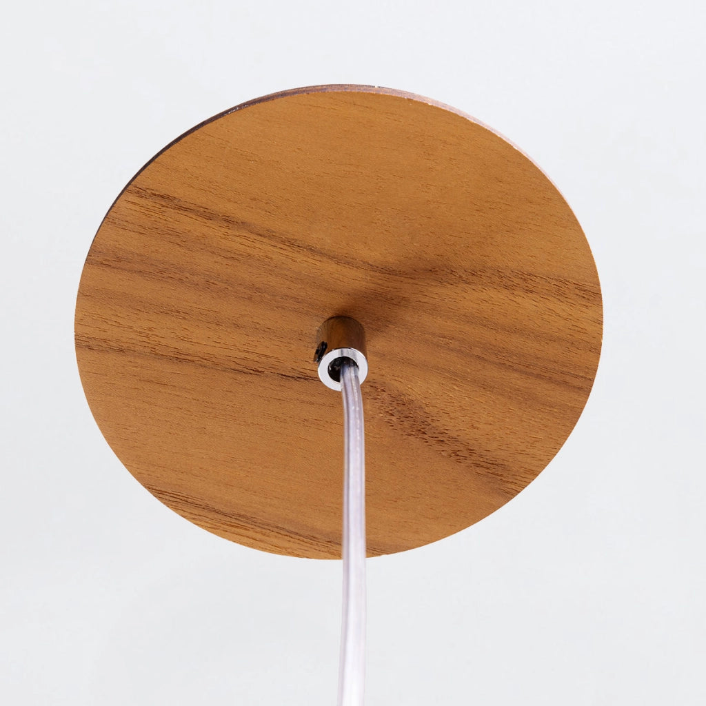 Lampada sospensione Quintiesse Diamond teak E27 1 luce