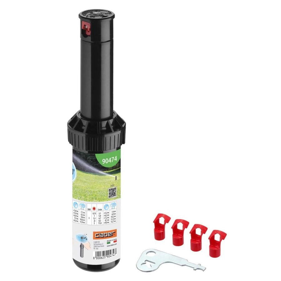 IRRIGATORE A TURBINA MEDIA GITTATA CON UGELLI INTERCAMBIABILI 1 2 POLLICE CLABER
