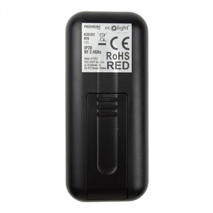 Telecomando RF RT6 4 zone touch per LED mono nero Ecolight