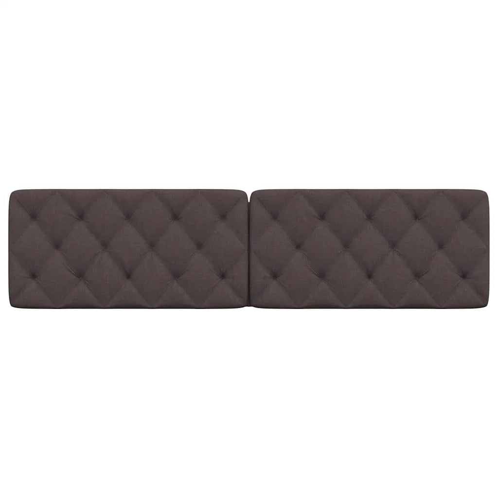 Cuscino Testiera Marrone Scuro 200 cm in Tessuto 4019243