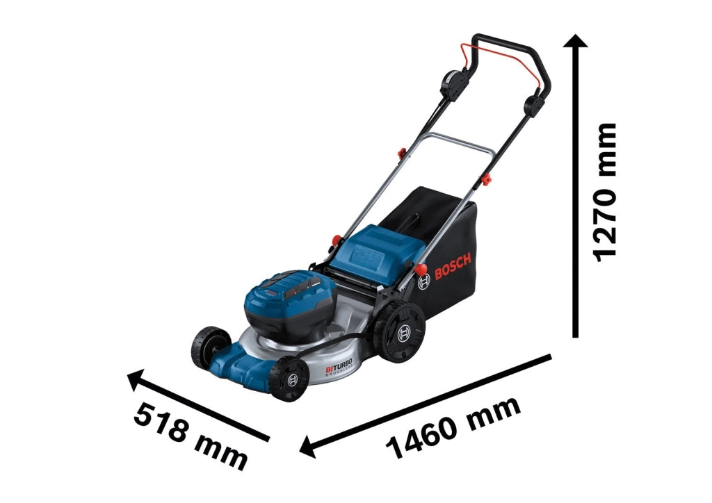 Rasaerba a batteria Bosch GRA 18V2-46 Professional BITURBO Brushless 46 cm 2x18V