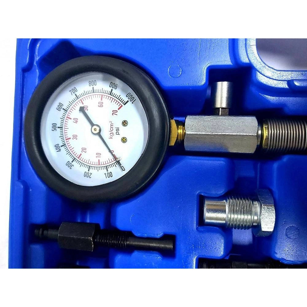 Trade Shop - Kit 15 Pezzi Tester Compressione Motori Diesel Prova Compressione -