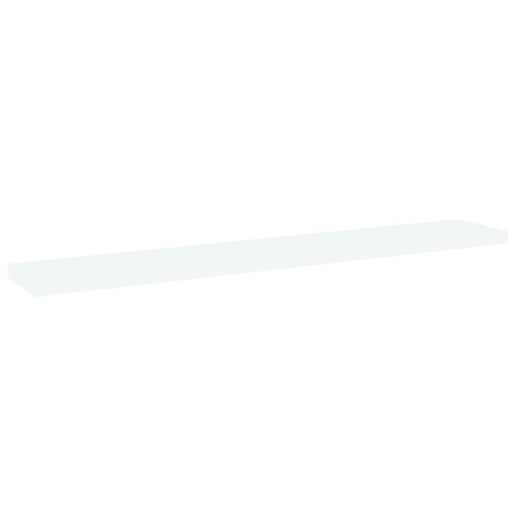 Ripiani per Libreria 4 pz-Scaffale per Libri Bianchi 60x10x1,5 cm Legno Multistrato