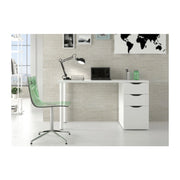 KIT SCRIVANIA ATHENA C/CASSETTIERA 138X60X74 BIANCO FORES HABITAT 1 PZ