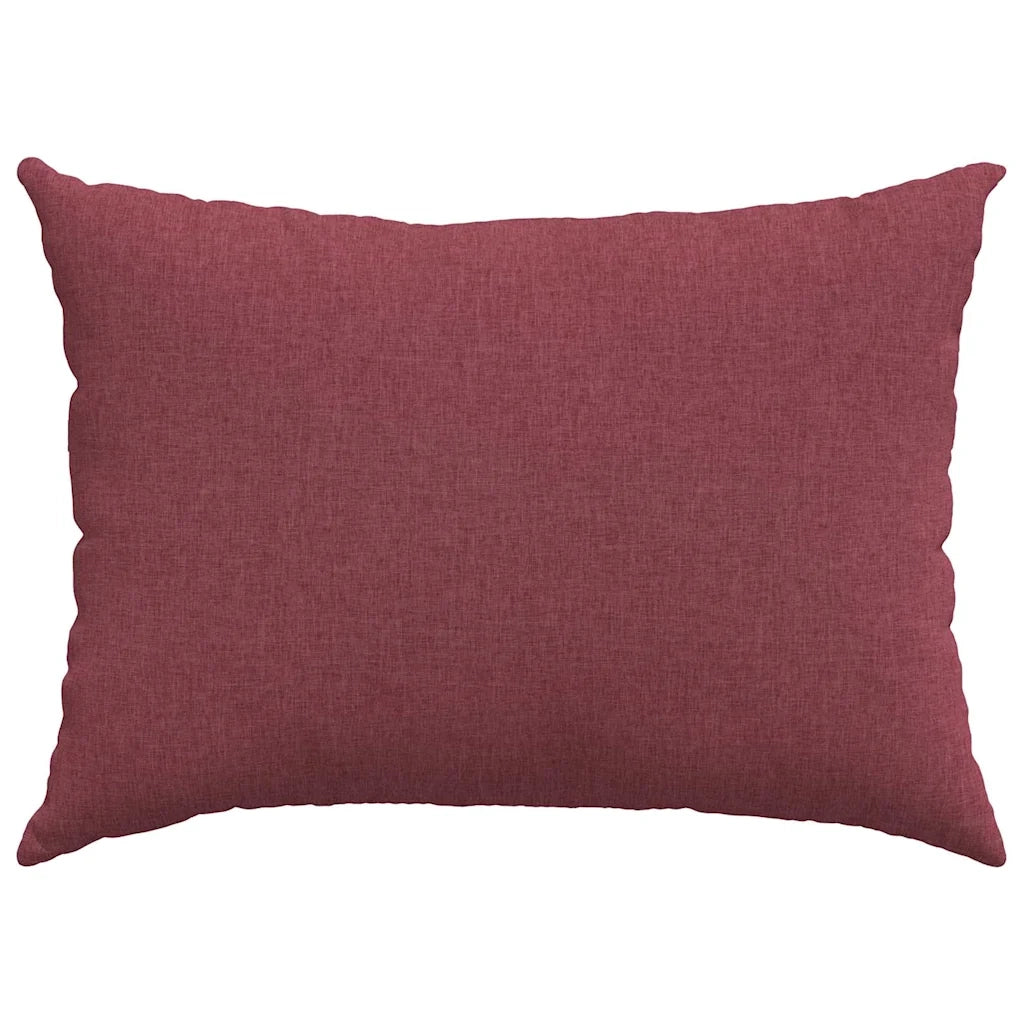 Cuscini da Divano 2 pz | Cuscini per sedie Rosso Vino 70 x 50 cm Tessuto