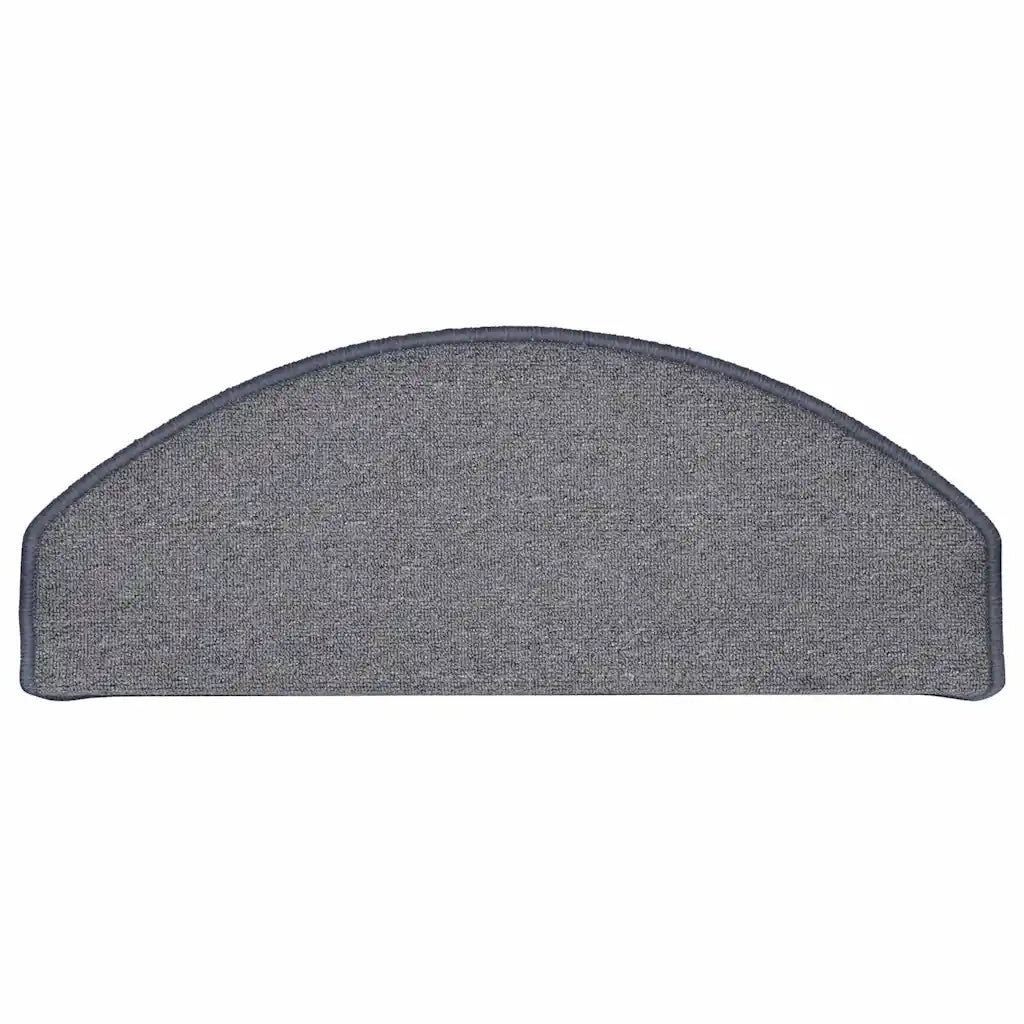 Tappetini per scale 30 pz 65x24x4 cm Grigio chiaro e blu Semicircolari Grandi 3365764