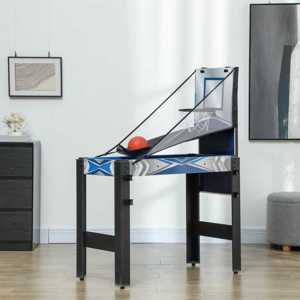 Tavolo da gioco 5 in 1 ¨C Minimal ¨C MDF, plastica, blu