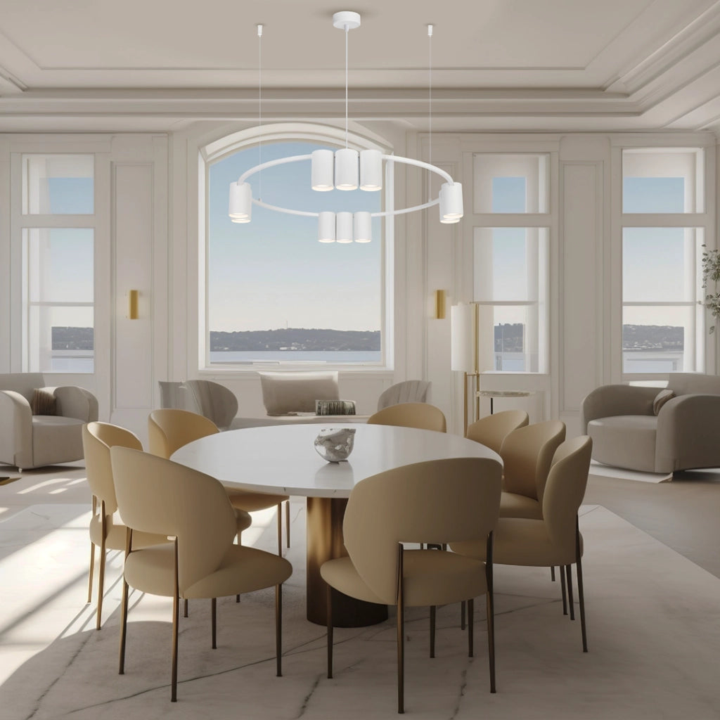 Lampadario Milagro Genesis bianco Ø60, 10 luci GU10