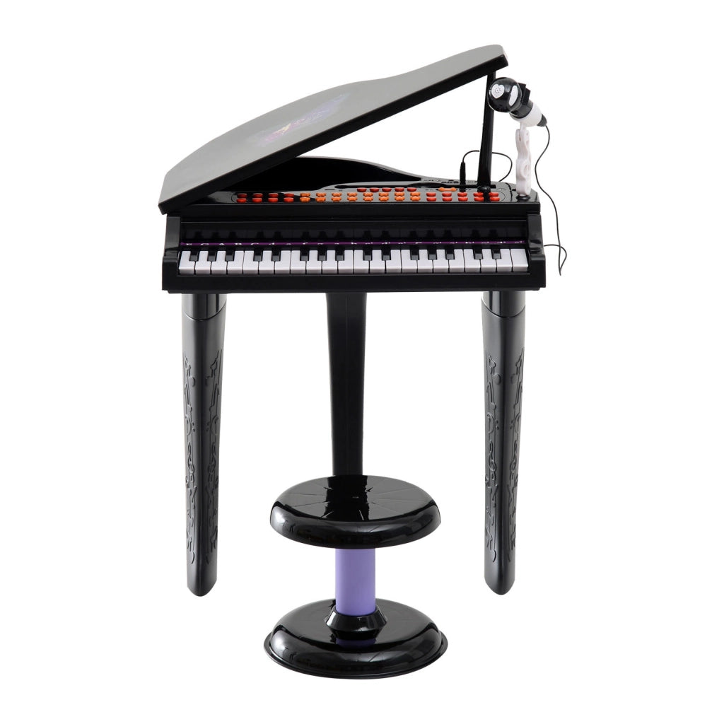 Piano per Bambini con Microfono e LED ¨C Minimal ¨C Nero