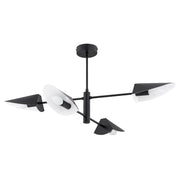 Plafoniera Alfa Tropy Sticki nera 4xE14 10W metallo