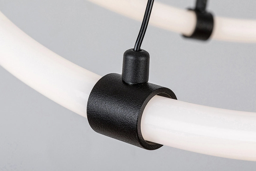 Lampada a sospensione LED Rabalux Serena Ø64cm nera