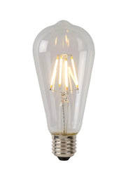 Lampadina LED filament E27 7W 2700K trasparente Lucide
