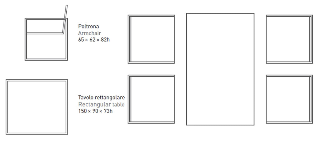 Set da Giardino Tavolo e 4 Sedie in Alluminio Ranieri Quick