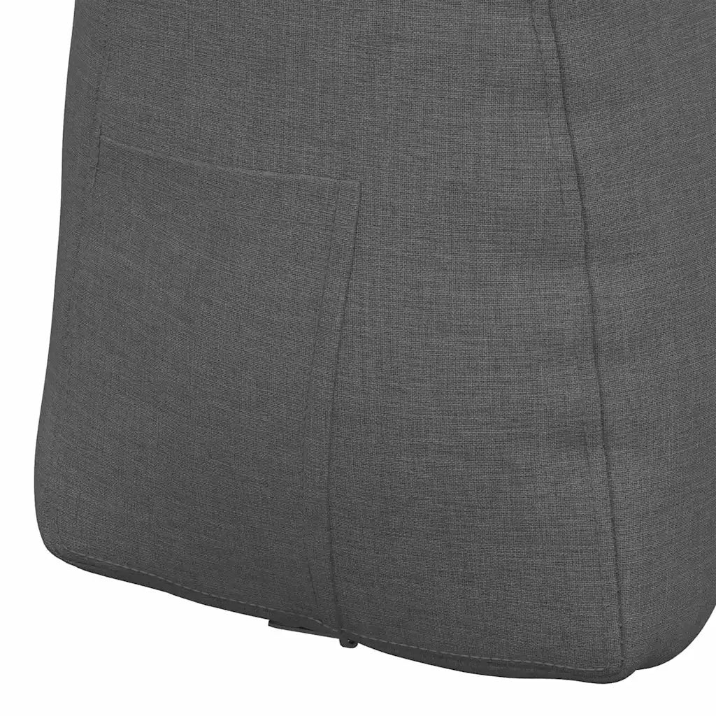Cuscino per Schiena Grigio scuro 60 x 24 x 50 cm Tessuto 42014384