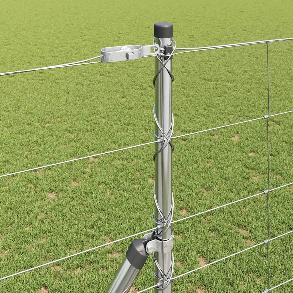 Palo della recinzione Zincato 25 x 1,4 m Acciaio