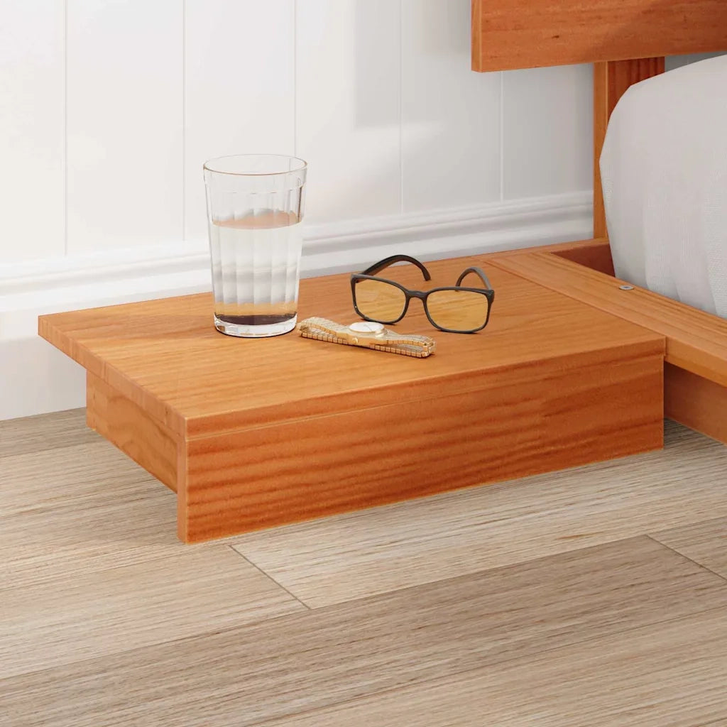 Struttura del letto-Giroletto Marrone 200 x 200 cm legno 174532