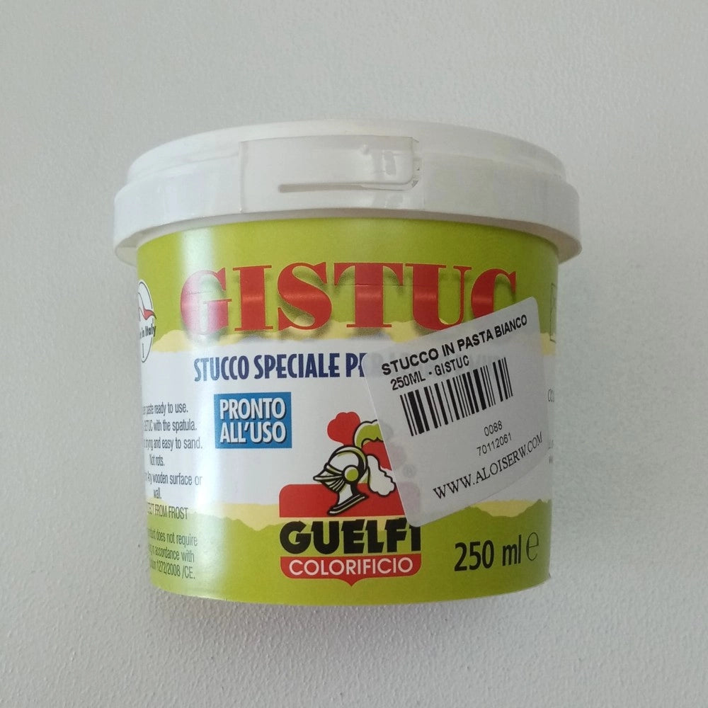 Gistuc 250ml stucco in pasta bianco per legno e muri - per interni