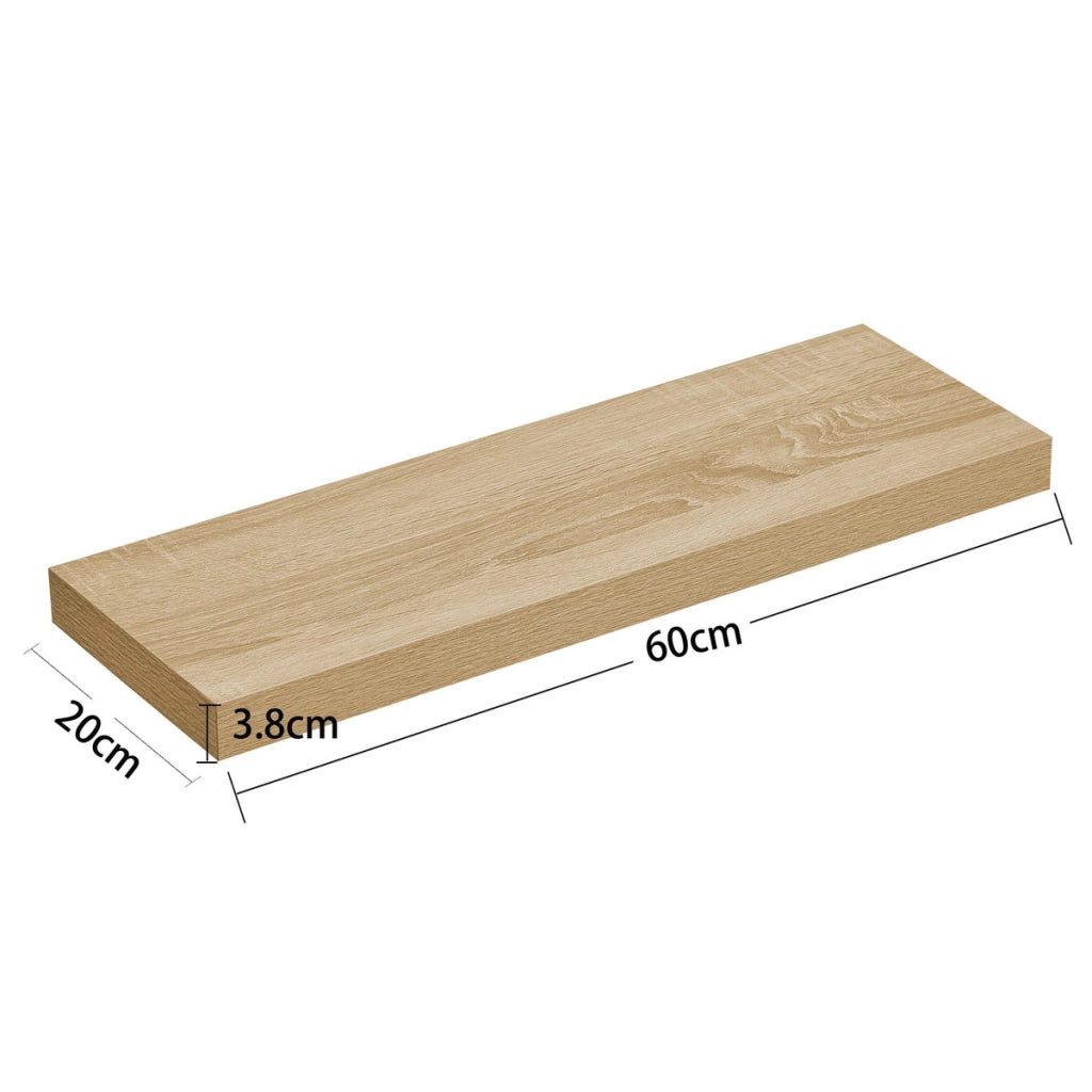 Mensola a scomparsa 60 cm rovere sonoma