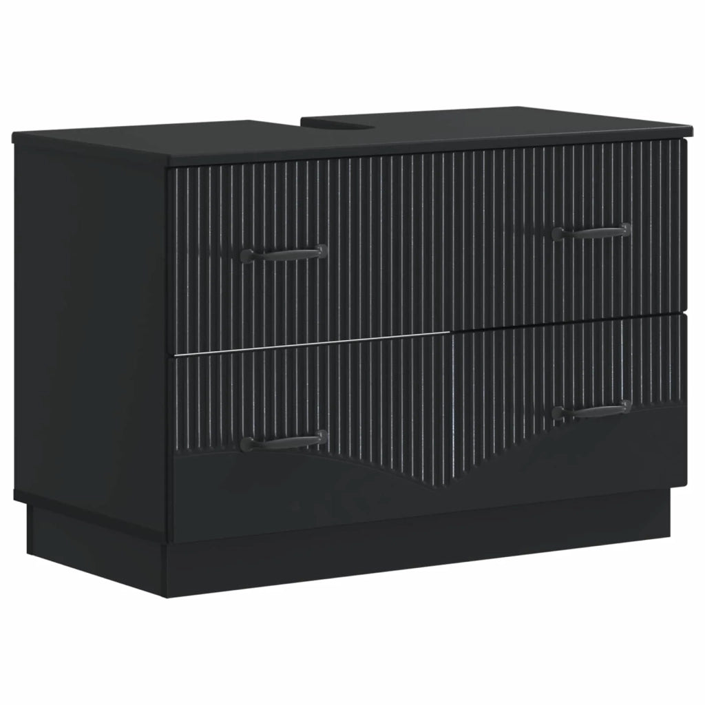 Set di Armadi da Bagno da 2 Pezzi HOORN Nero 3417712