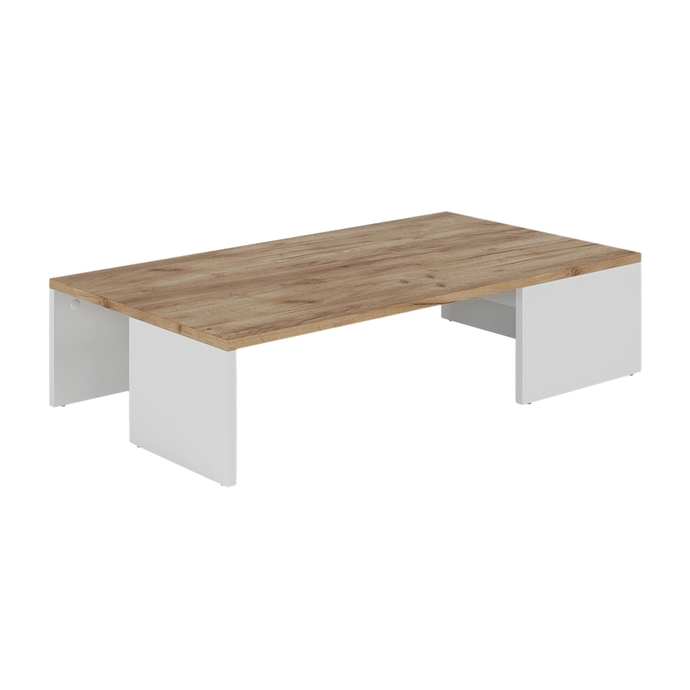 Vicco Tavolino Rovere bianco/dorato 90 x 21.4 cm