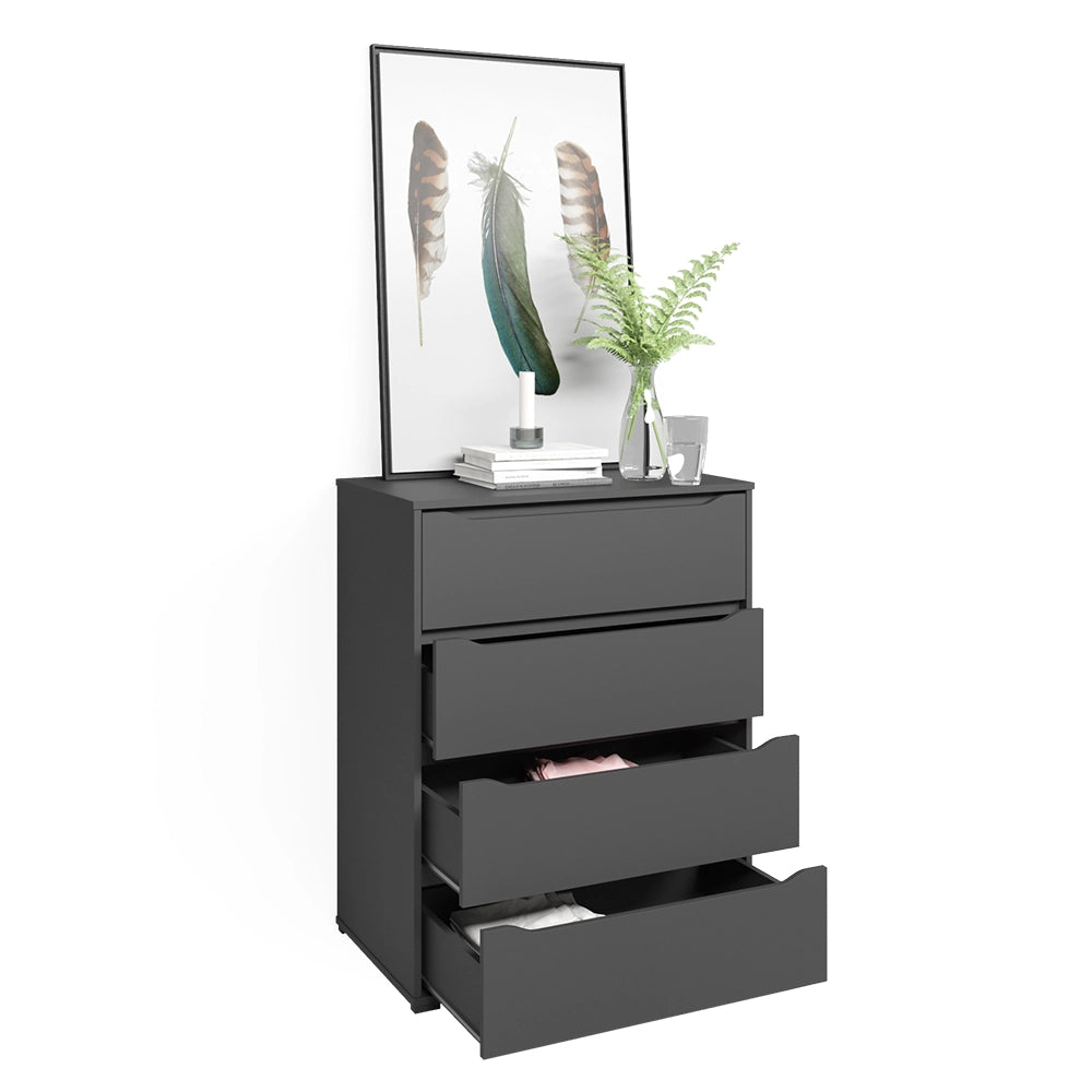 Vicco Credenza Antracite 48 x 101.6 cm con 4 cassetti