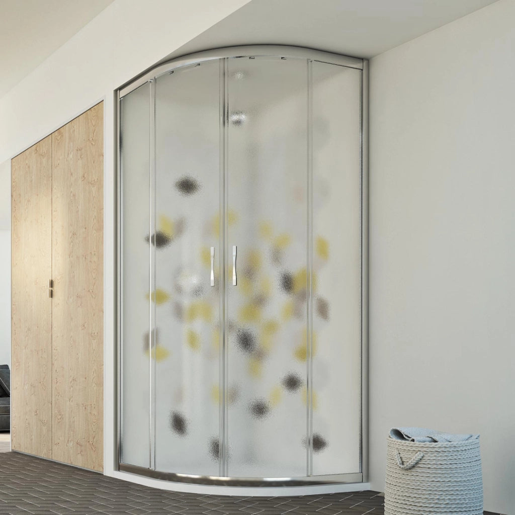 Box doccia semicircolare 80x80 CM H198 stampato C mod. Evolution