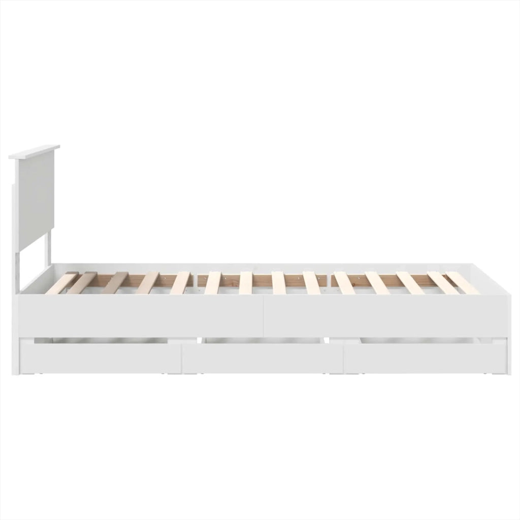 Struttura del letto Bianco 90 x 200 cm Legno Ingegnerizzato 3408026