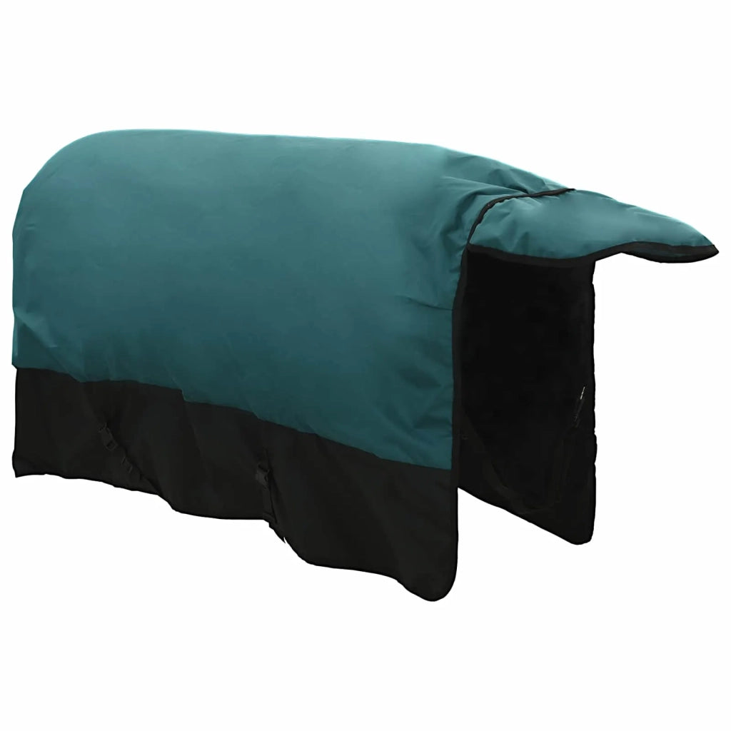 Coperta per Cavalli Verde Scuro e Nero 75 cm Poliestere 42013067