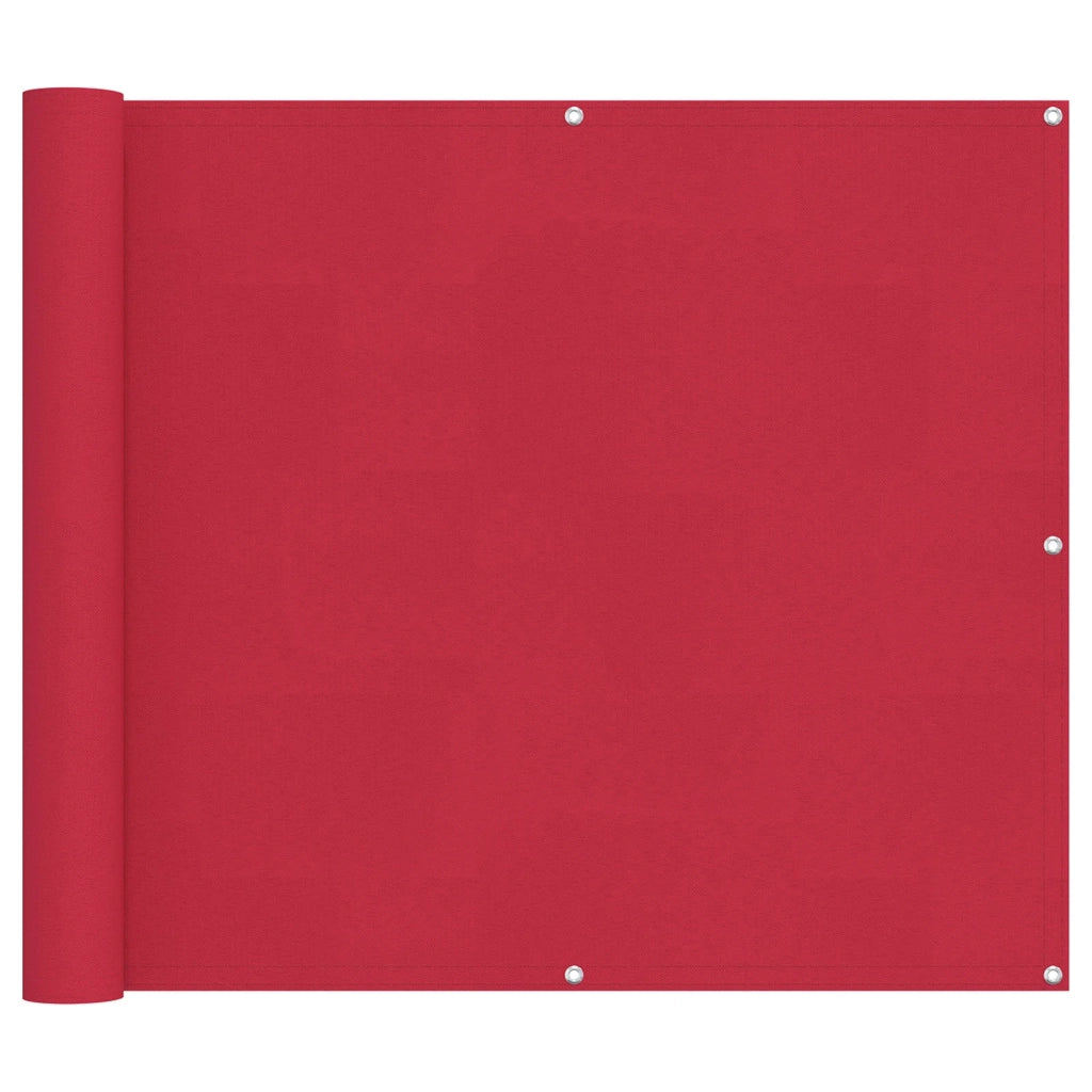 Schermo da balcone-Pannello per balcone Borgogna 90 x 200 cm Tessuto Oxford