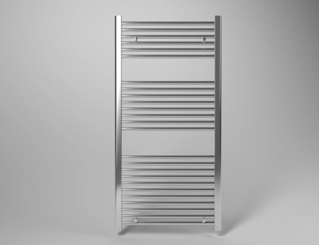 Scaldasalviette termoarredo 180x45 cm (int.40) cromato da bagno tubi dritti ROY